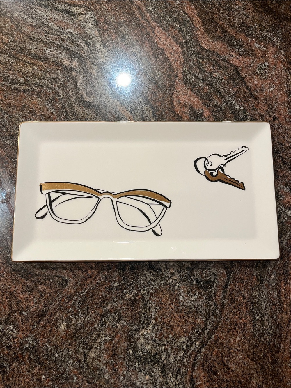 Kate Spade Lenox Daisy Place Eyeglass Tray
